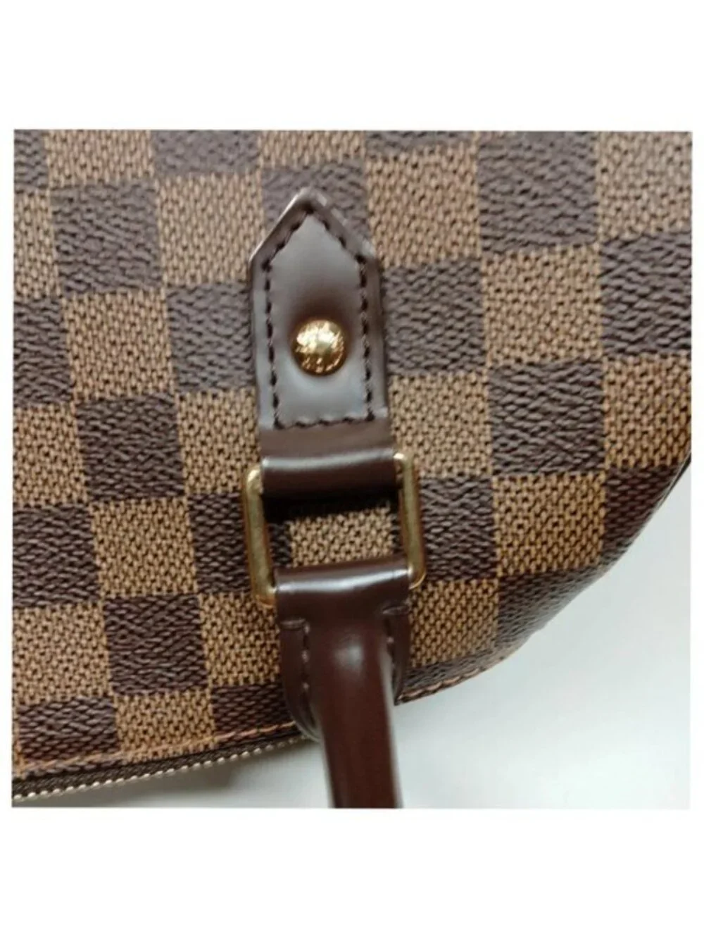 Louis Vuitton Ribera PM Damier Ebene Satchel Top Handle Bag Authentic Luxury